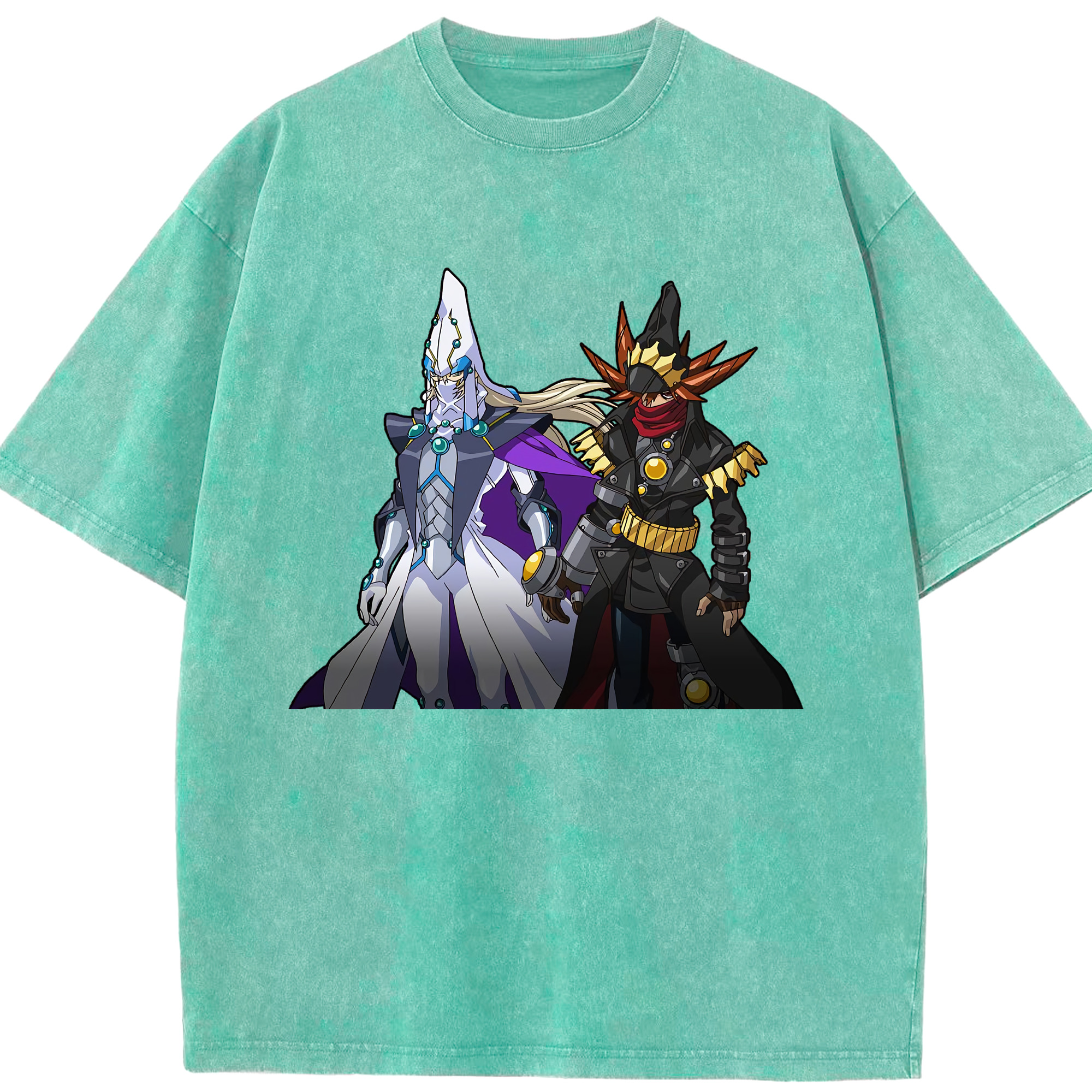 （画像用） 遊☆戯☆王 Yu-Gi-Oh! 綿100% ヴィンテージ風 半袖Tシャツ（フロントプリント）